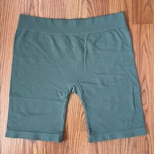 Free people green biker shorts